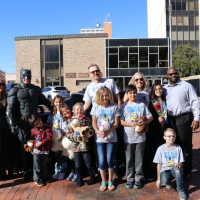 lubbock batman supporting charities in downtown Lubbock