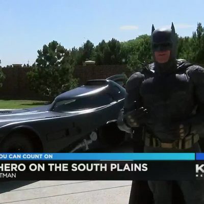 lubbock batman being spotlighted on KCBD